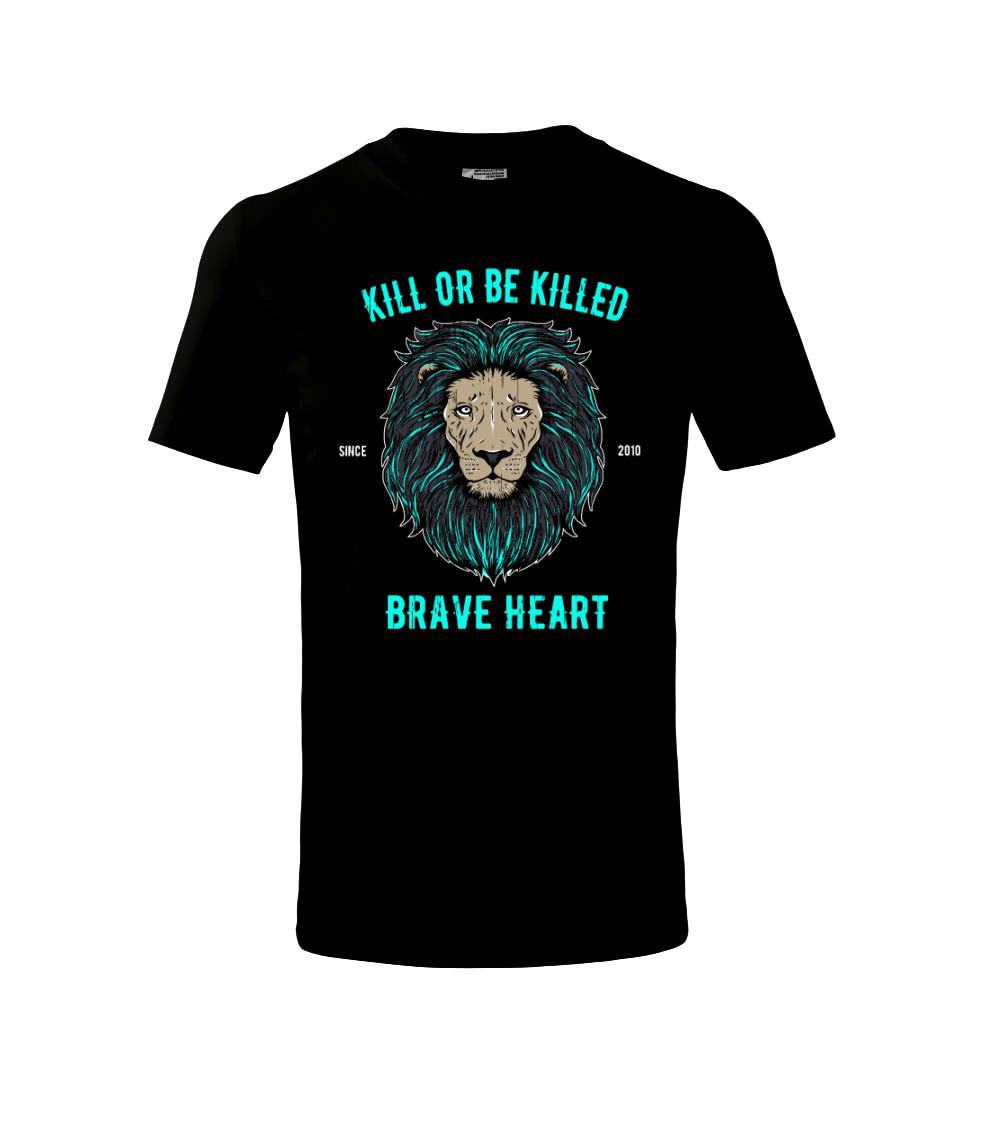 Tričká so zvieratami - Lion braveheart - Tričko detské bavlnené