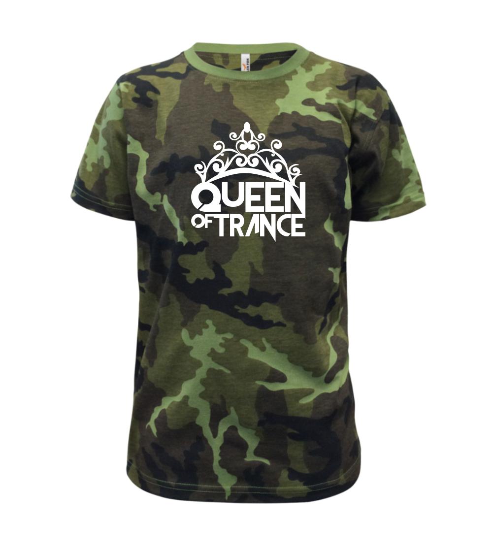 Hudobné tričká - Queen of Trance - Detské maskáčové tričko