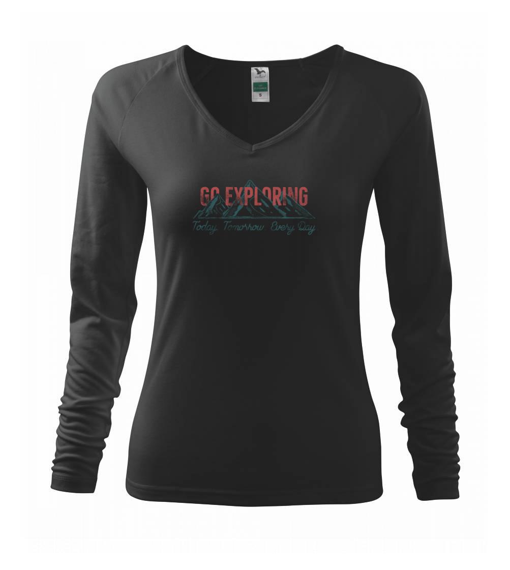 Trička pre cestovateľov - Go Exploring - Tričko dámske Elegance