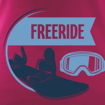 Freeride snowboard kruh