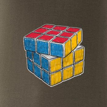 Rubikova kocka kreslená