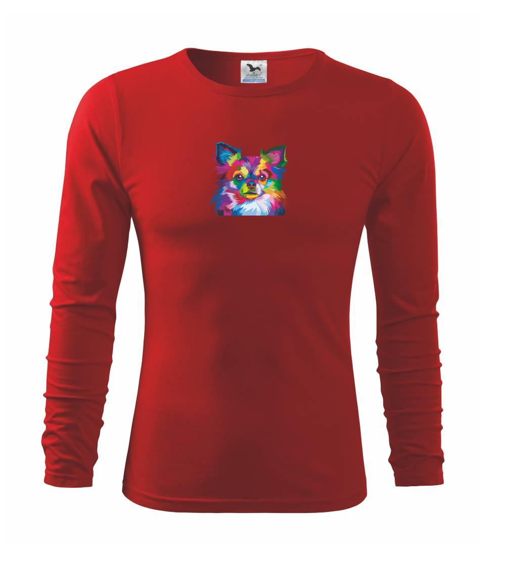 Čivava - Čivava farebná - Tričko detské Long Sleeve