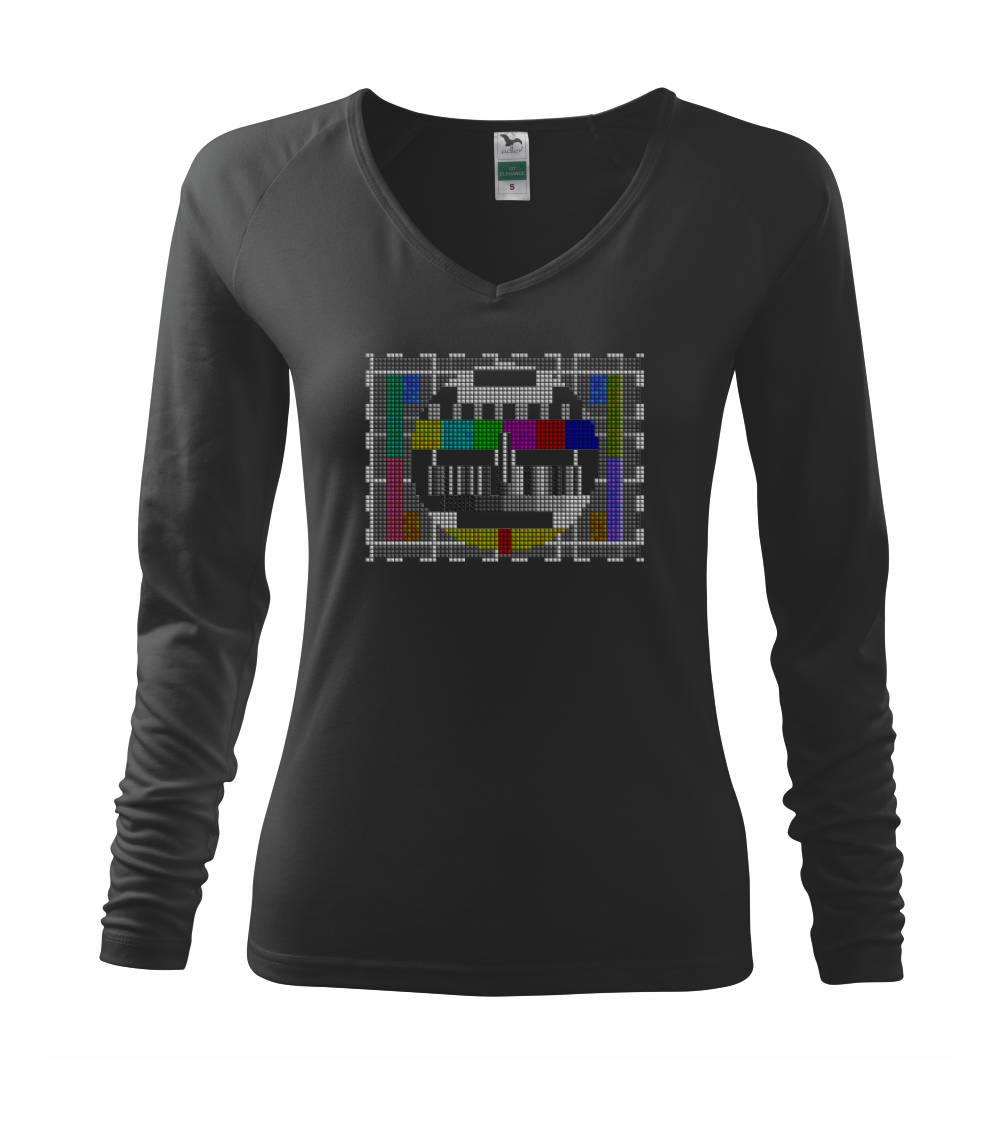 Tričká pre ajťákov - Monoskope tetris - Tričko dámske Elegance