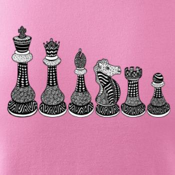 Šachové figúrky v rade - kreslené Šachové figúrky v rade - kreslené