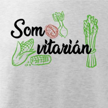 Som vitarián - nápis Som vitarián - nápis