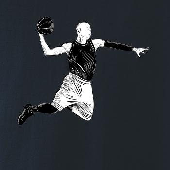 Basketbalista vo výskoku
