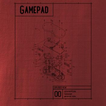 Nákres Gamepad rozobratý