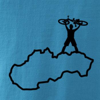 Mapa SK - cyklista na prsiach