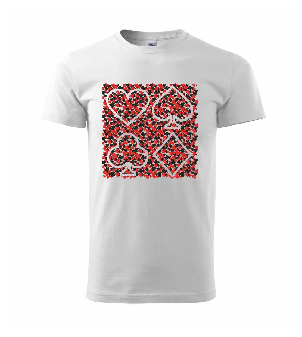 Poker tričká - Poker tapeta - Tričko extra veľké  (5-8XL)