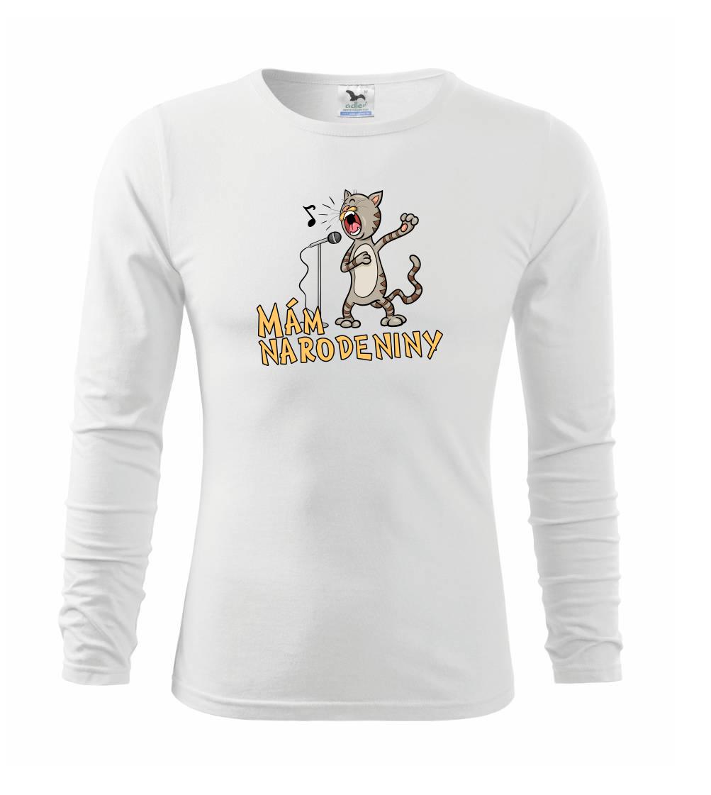 Mám narodeniny mačka - Tričko detské Long Sleeve