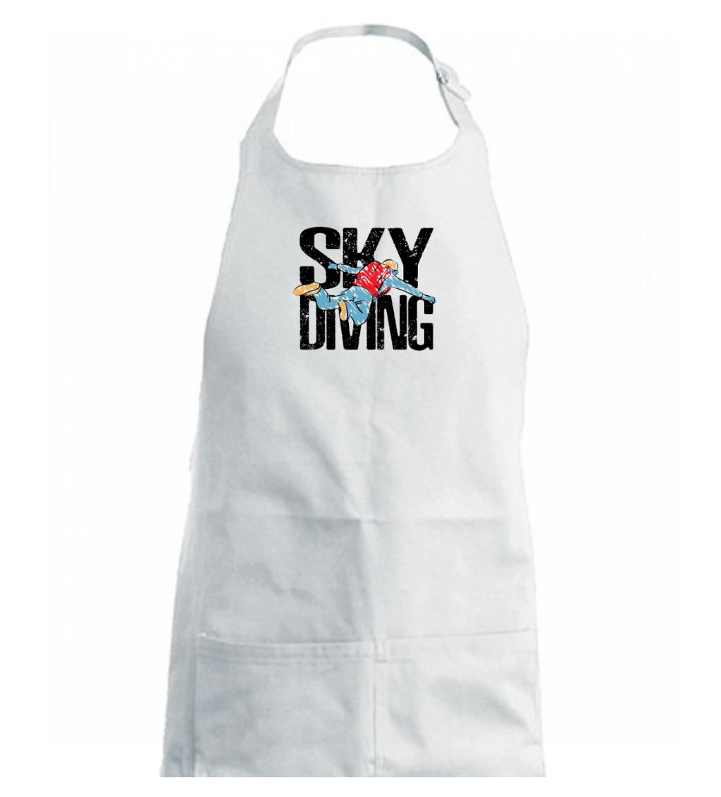 Tričká s motívom paraglidingu - Skydiving nápis - Dámska zástera na varenie