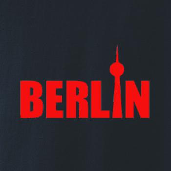 Berlin nápis veža Berliner Fernsehturm