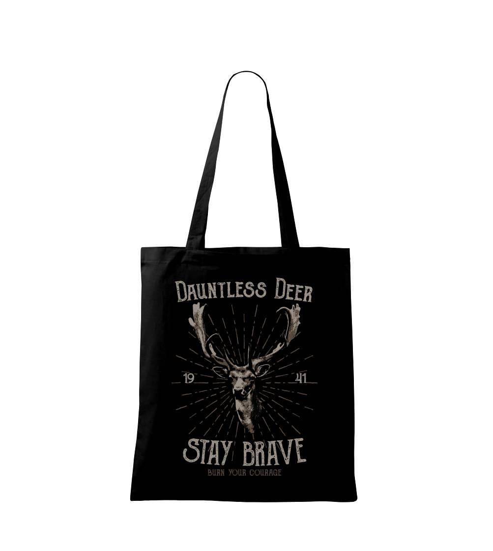 Tričká so zvieratami - Deer staybrave - Taška bavlnená