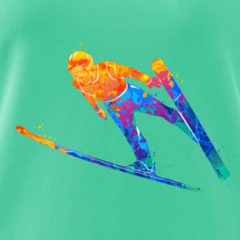 Skokan na lyžiach splash