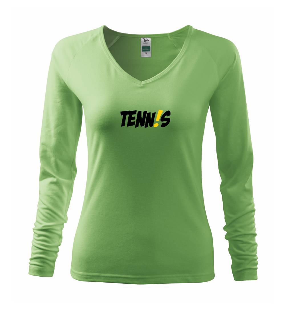 Tričká na tenis - Tenis nápis - Tričko dámske Elegance