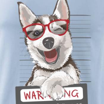 Husky - beware of dog Husky - beware of dog