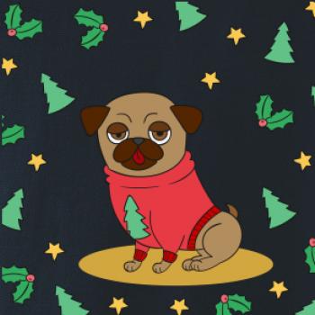 Vianočný mops Vianočný mops