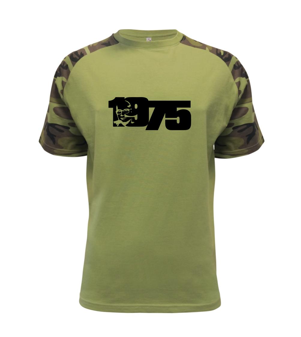 Trička s ročníkom 1975 - Husákovo dieťa - 1975 - Raglan Military