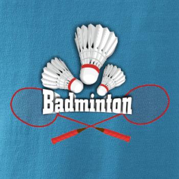 Bedminton - nápis s košíkmi