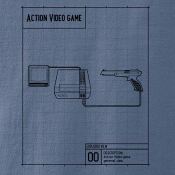 Nákres videohra so zbraňou