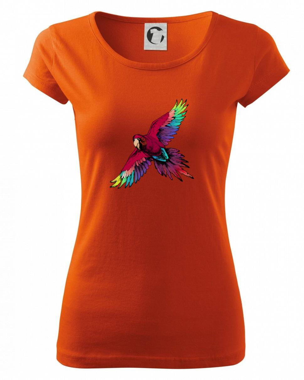 Papagáj kreslený letiaci