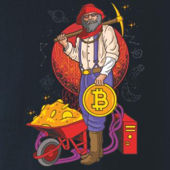 Baník ťaží Bitcoiny