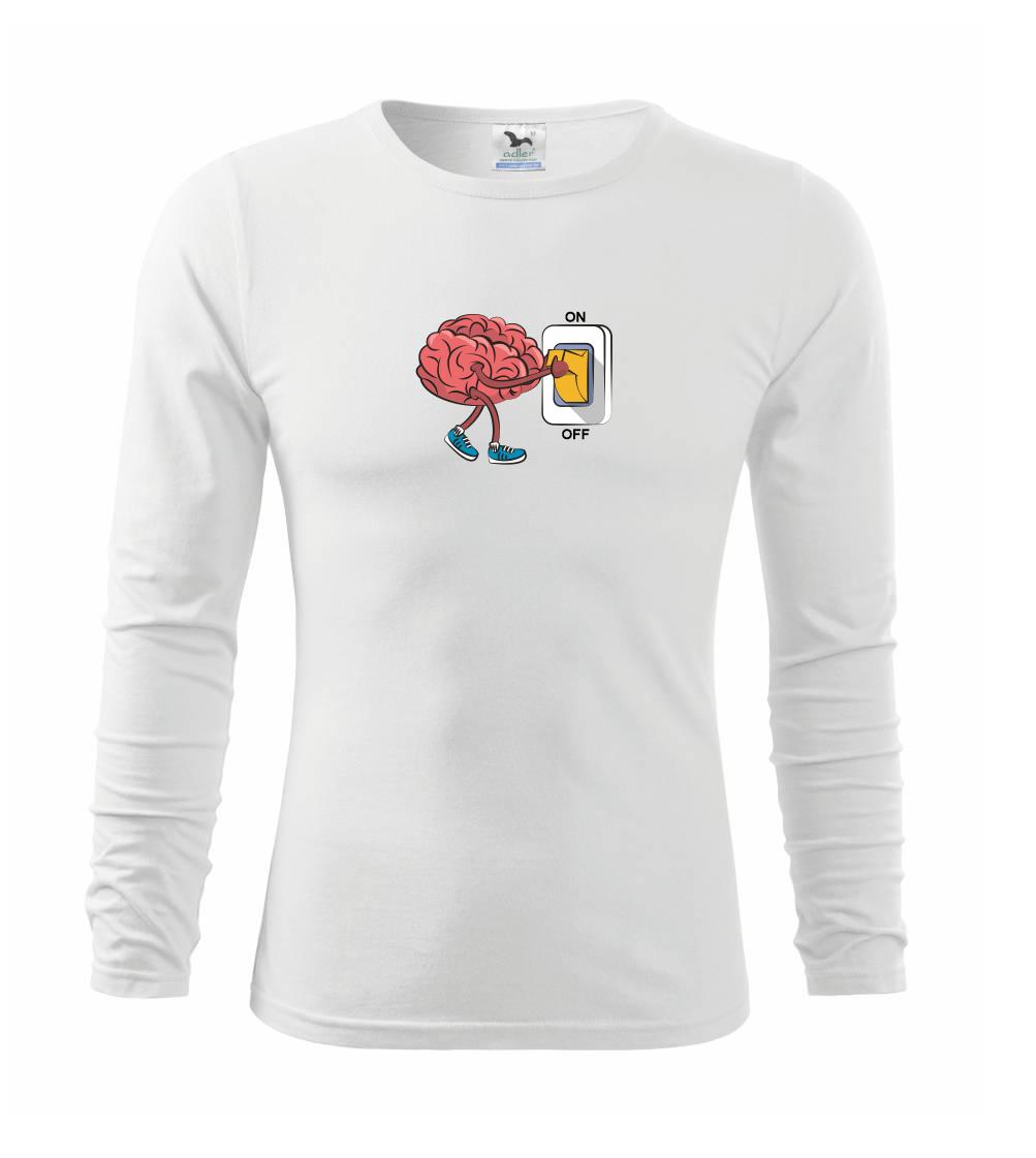 Grafické tričká - Mozog ON OFF - Tričko detské Long Sleeve