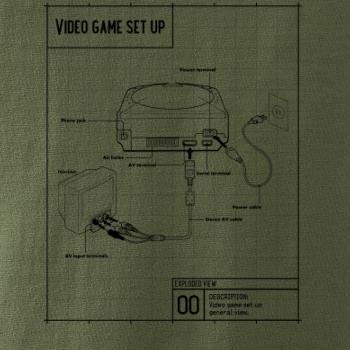 Nákres TV video hra guľatá