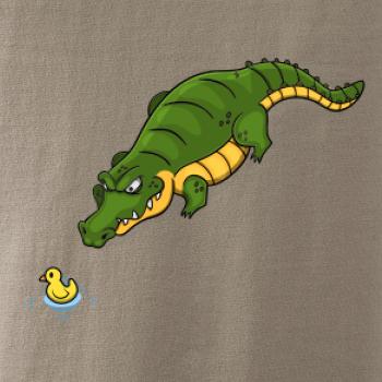 Krokodíl zelený s kačičkou Krokodíl zelený s kačičkou