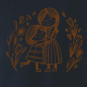 Matka a dcéra v objatí