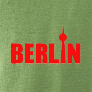 Berlin nápis veža Berliner Fernsehturm