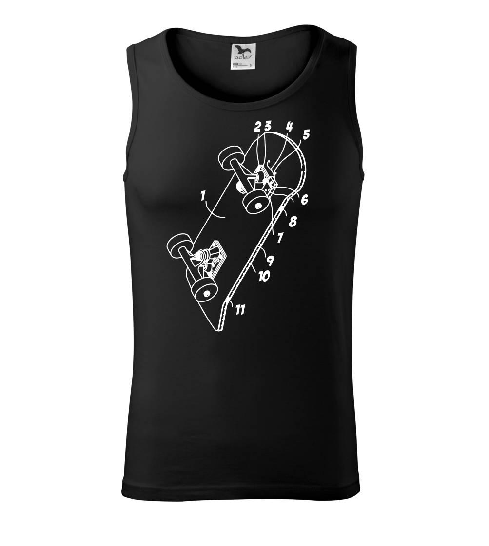 Skateboard nákres dosky Skateboard nákres dosky