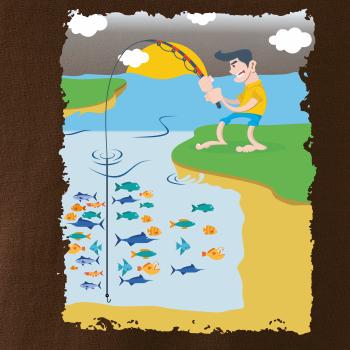 Rybár, ktorý má smolu farebný