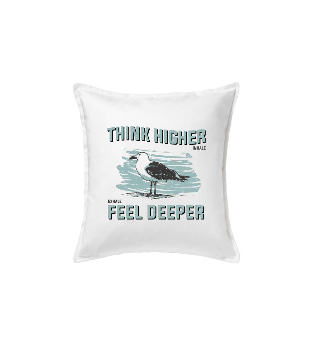 Tričká so zvieratami - Bird think - Vankúš 50x50