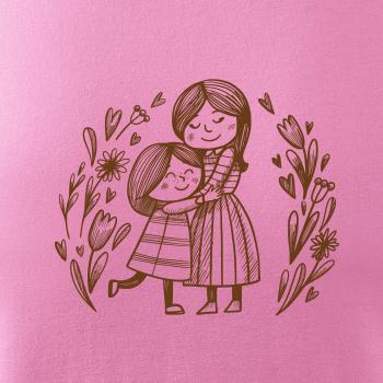 Matka a dcéra v objatí