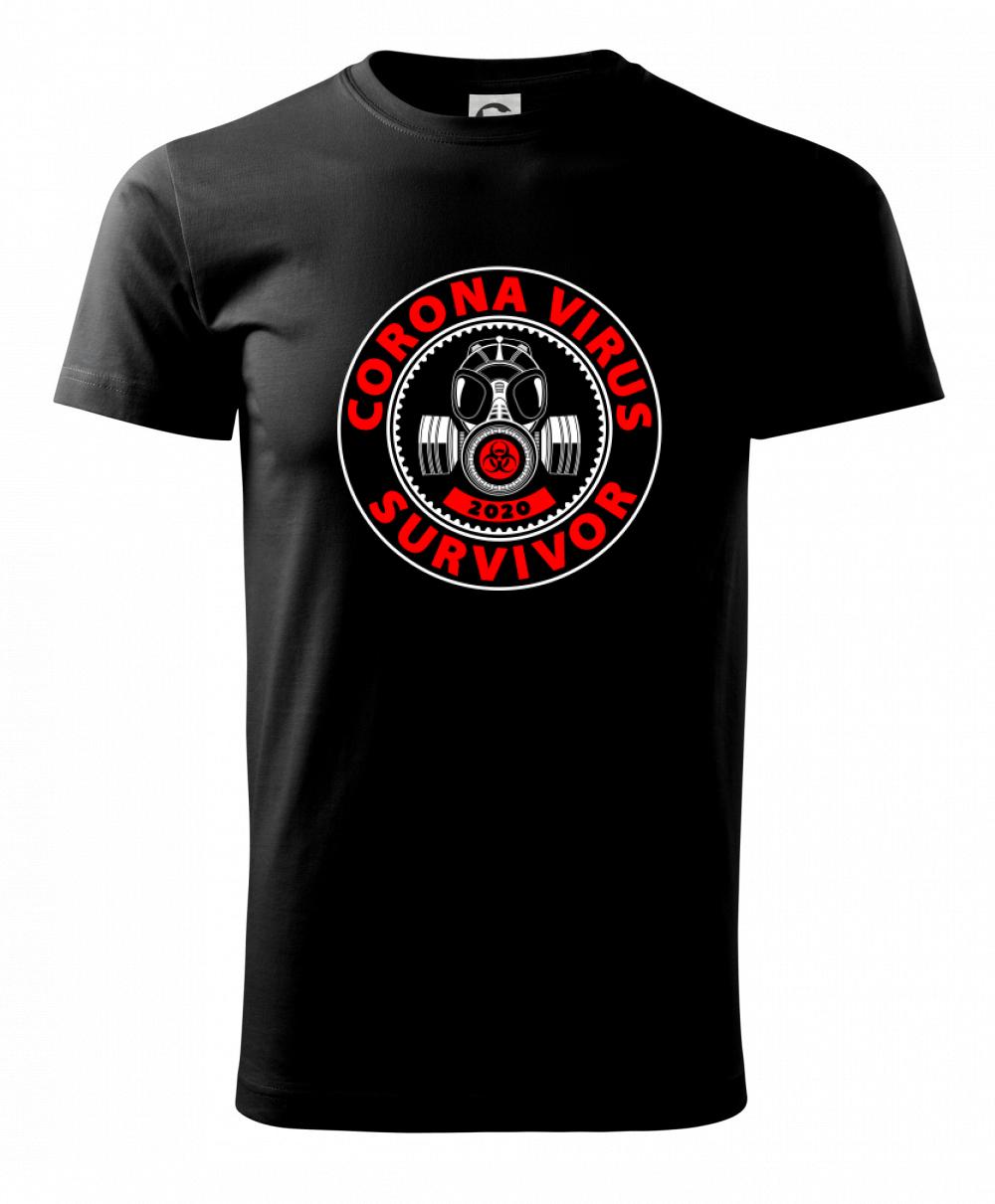 Corona survivor logo - Klasické pánske tričko vyššej gramáže