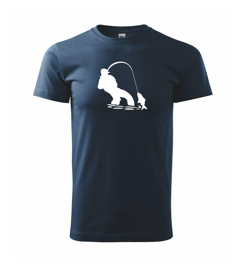 Rybár ťahajúce rybu Rybár ťahajúce rybu