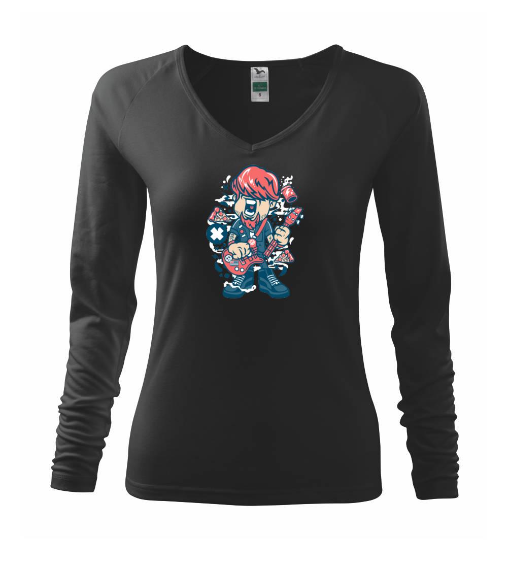 Hudobné tričká - Rozbíjač gitár - Tričko dámske Elegance