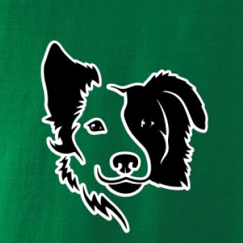 Border kólia obrys hlavy Border kólia obrys hlavy