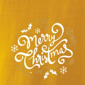 Merry christmas - nápis guľatý