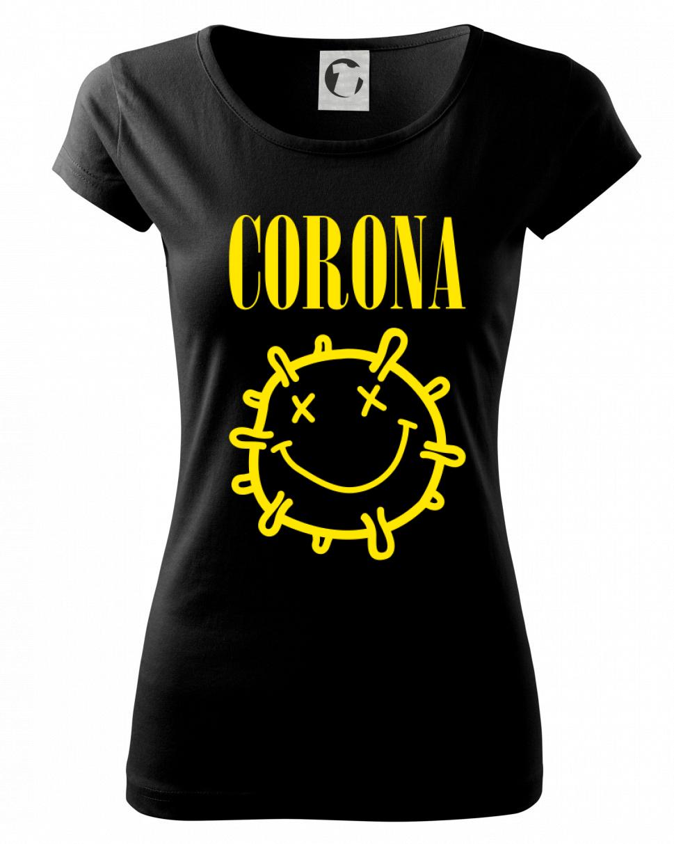 Corona žlté logo - Dámske tričko Pure