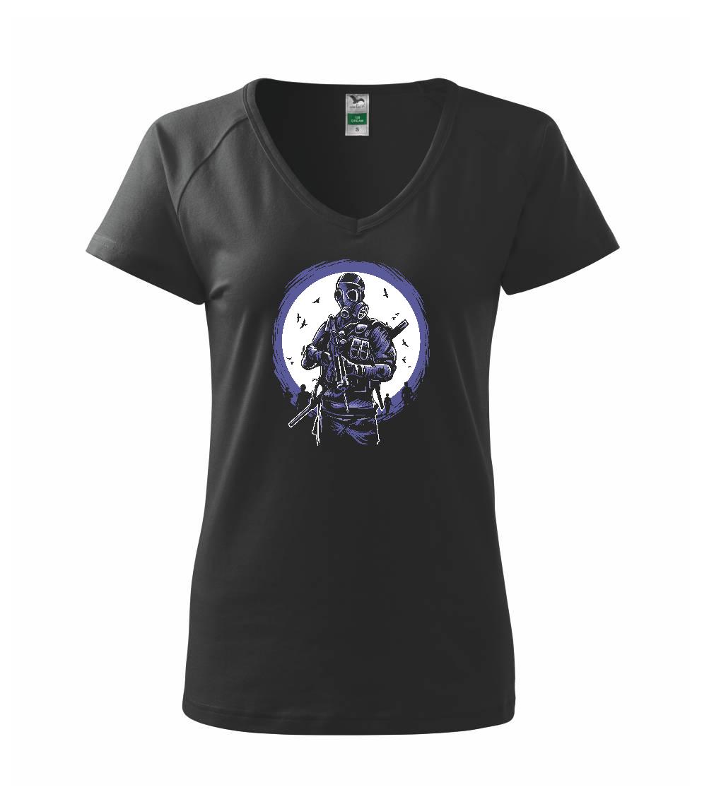 Grafické tričká - Gas Mask Soldier - Tričko dámske Dream