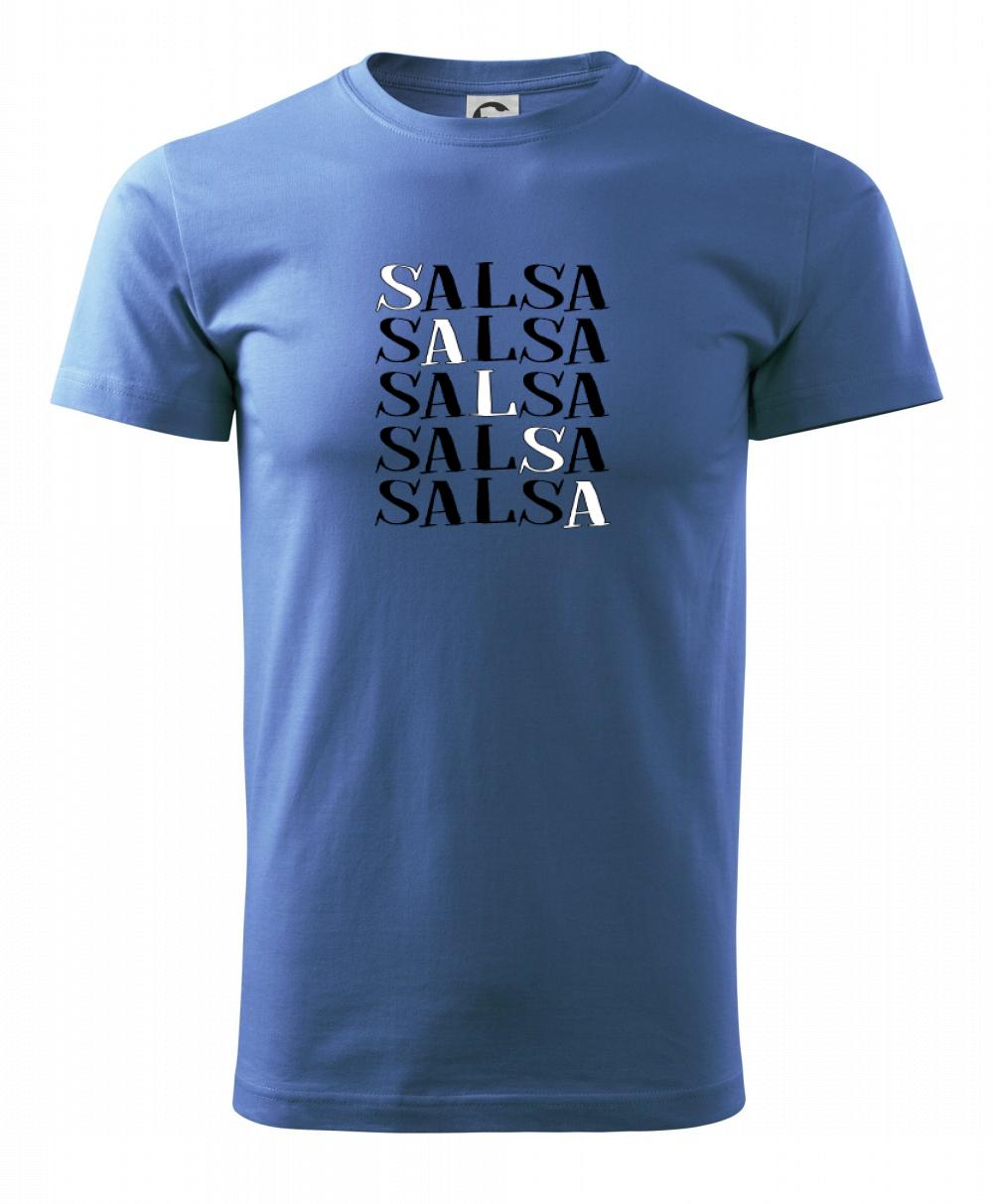 Tričká pre tanečníkov salsy - Salsa nápis - Klasické pánske tričko vyššej gramáže