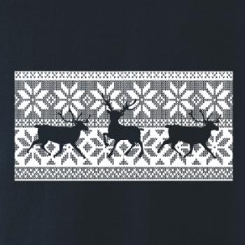 Jeleň vo vianočnom vzore Jeleň vo vianočnom vzore