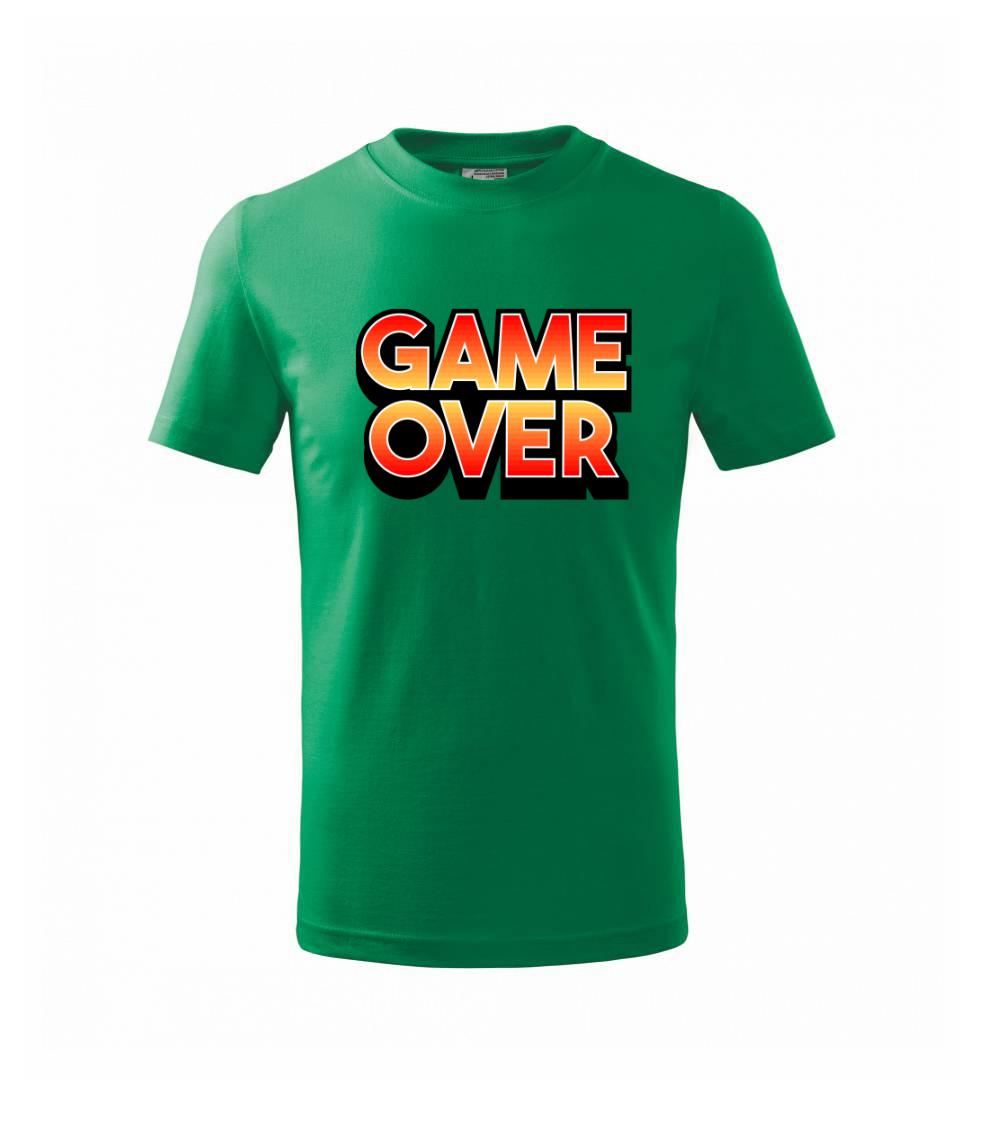Game over - nápis farebný
