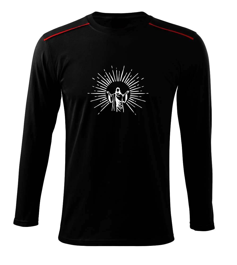 Ježiš a svätožiara - Tričko s dlhým rukávom Long Sleeve