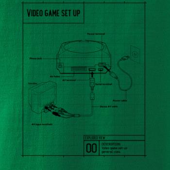 Nákres TV video hra guľatá