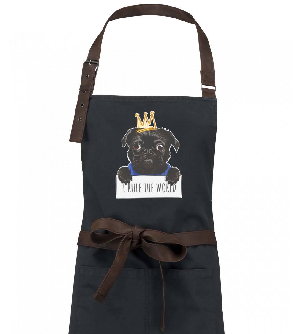 Mops na tričku - Mops - I rule the world - Zástera Vintage
