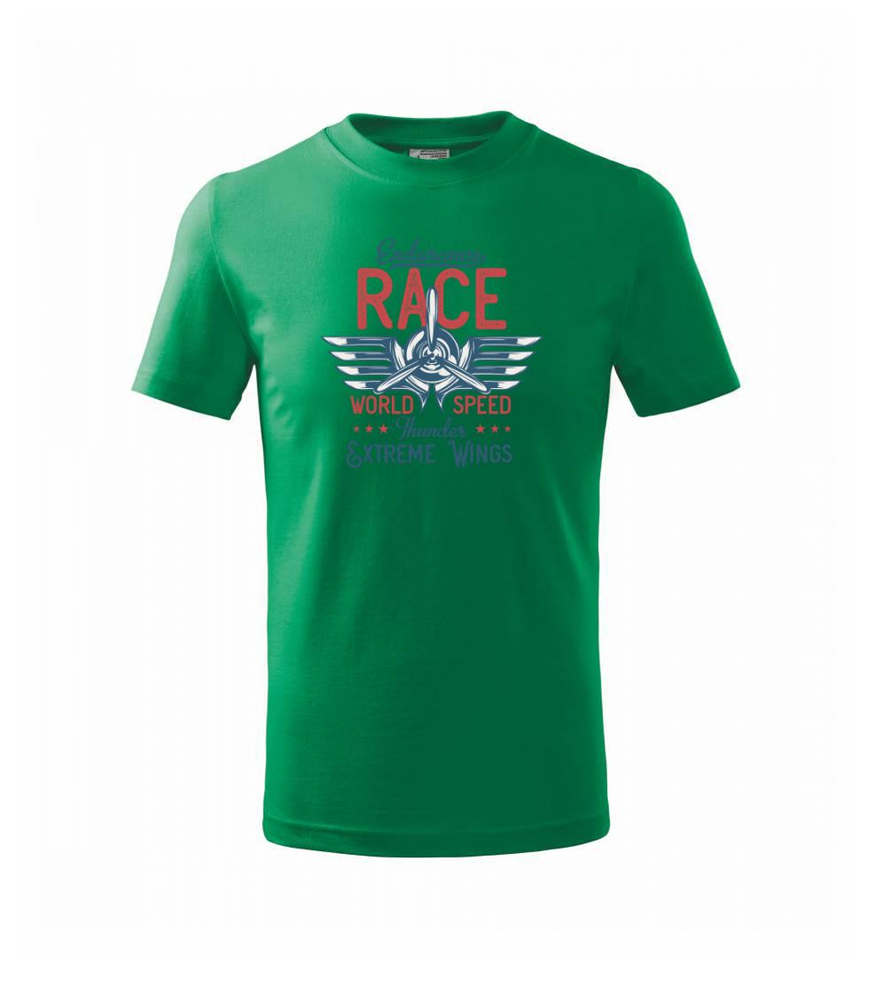 Vojenská tričká s potlačou - Endurance race Extreme Wings - Tričko detské bavlnené