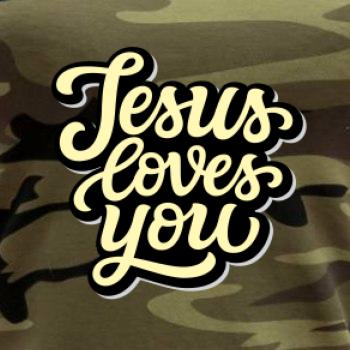 Jesus loves you - písané písmo